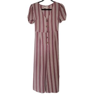 Band of Gypsies Cropped Jumpsuit - size S